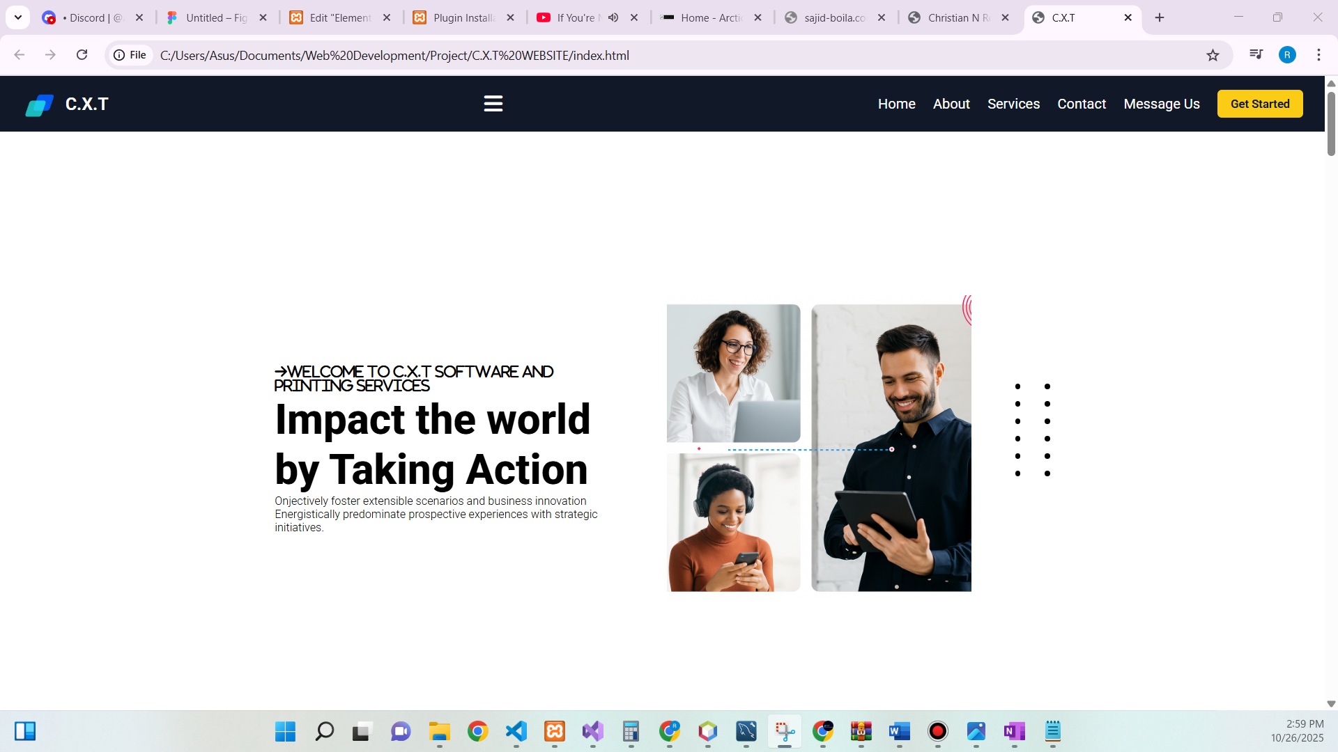 Company Portfolio Web projects